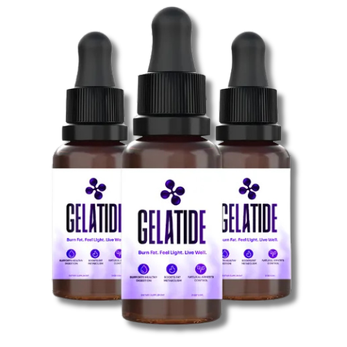 Gelatide™ drops 3 bottle pack — 90-day value supply